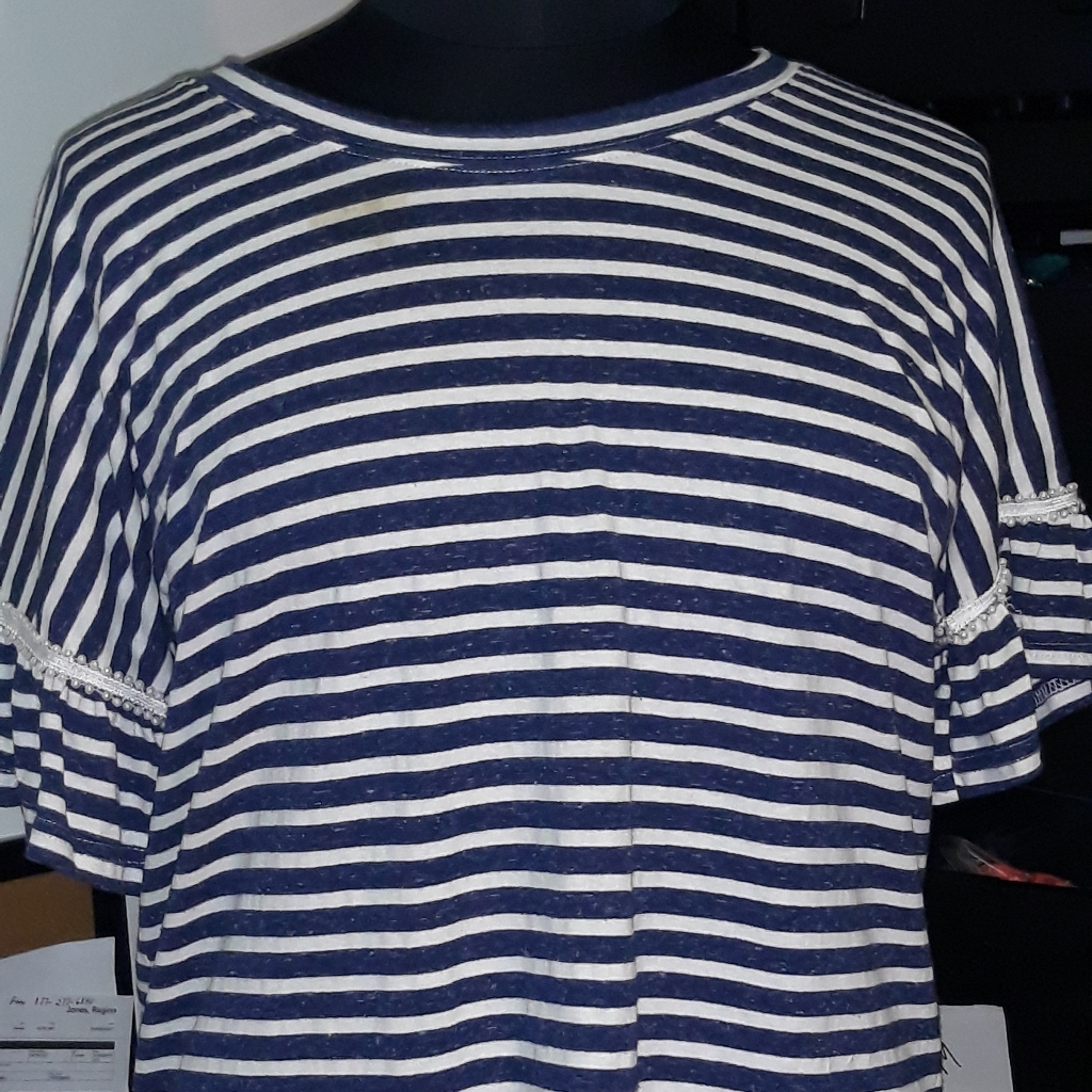Weekend Suzanne Betro Cotton Stripe Top M